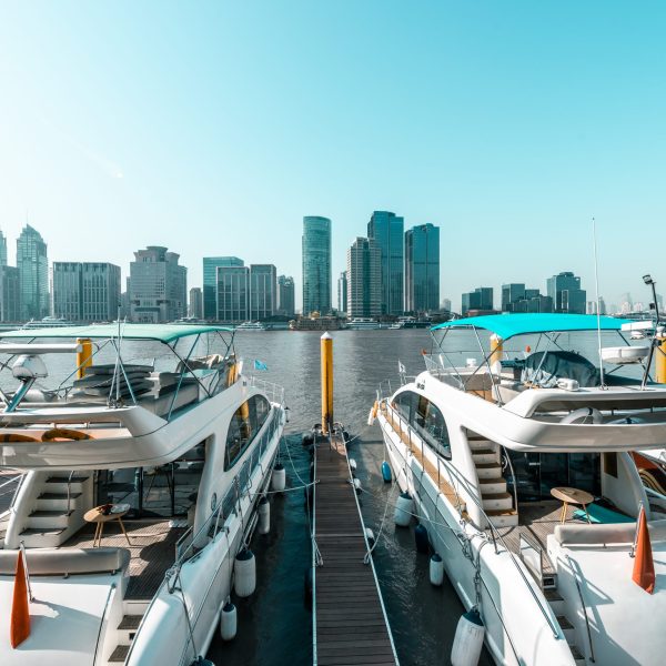 the marina at shanghai city